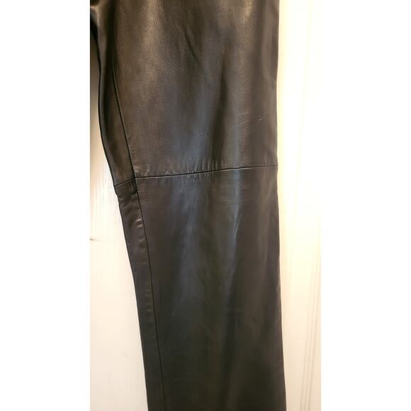 Hugo Buscati Collection Vintage Black Leather Pants Women's Size 8 - Picture 8 of 16